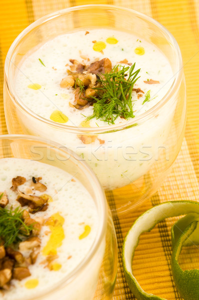 伝統的な 冷たい 夏 スープ ランチ 新鮮な ストックフォト © joannawnuk