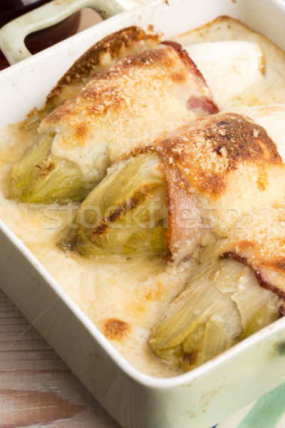 chicory baked with bacon and cheese  Stock photo © joannawnuk