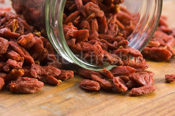Red dried goji berries Stock photo © joannawnuk