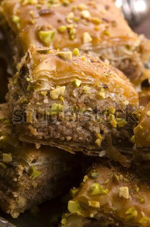 Baklava - traditional middle east sweet desert Stock photo © joannawnuk