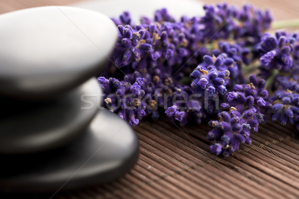 Lavender and massage stones  Stock photo © joannawnuk