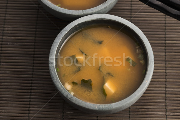 Japanese miso soup Stock photo © joannawnuk