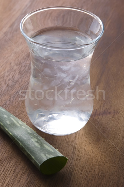 aloe vera juice with fresh leaves Stock photo © joannawnuk