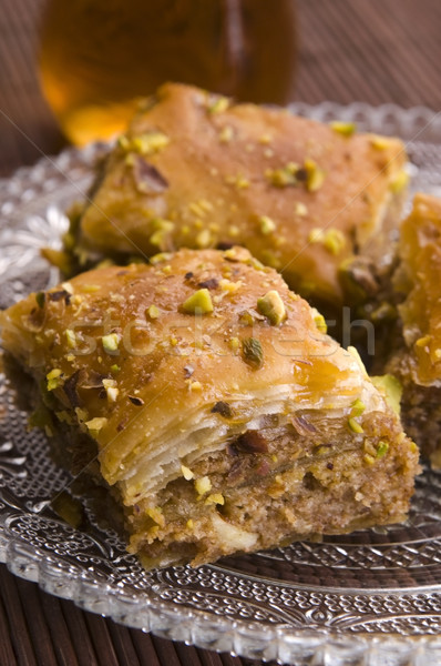 Baklava - traditional middle east sweet desert Stock photo © joannawnuk