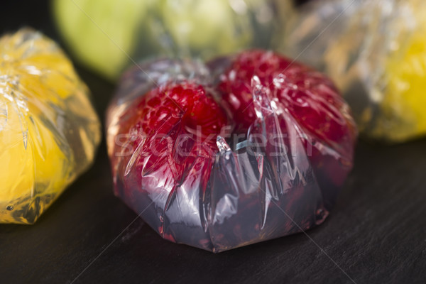 Jello dessert with fruits Stock photo © joannawnuk