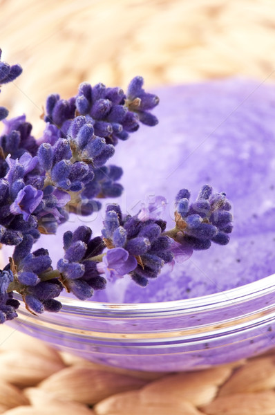 Stockfoto: Lavendel · spa · hout · natuur · geneeskunde · Blauw