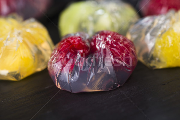 Stock photo: Jello dessert with fruits