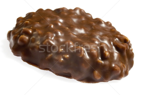 chocolate cookie on white background Stock photo © joannawnuk