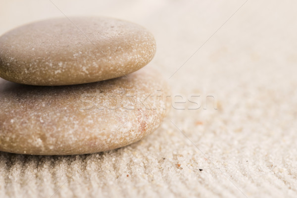 Mini zen giardino abstract sabbia pietra Foto d'archivio © joannawnuk