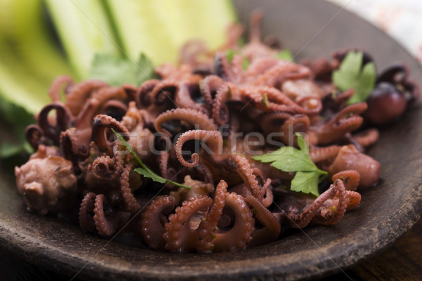 Octopus. Greek, eating. Stock photo © joannawnuk