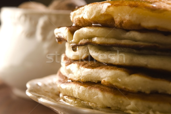 Pancakes with syrup Stock photo © joannawnuk