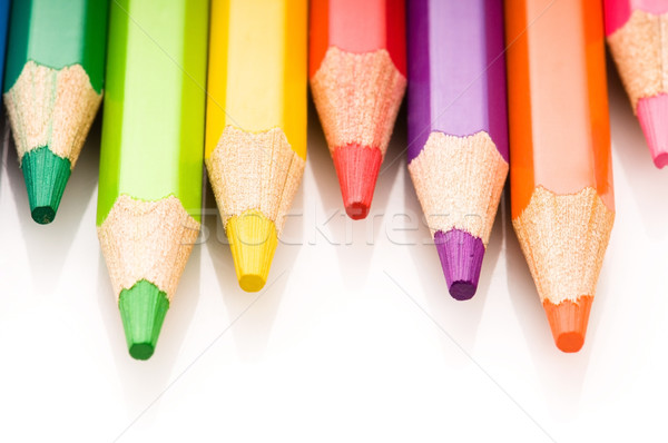 color pencil isolated on white  Stock photo © joannawnuk