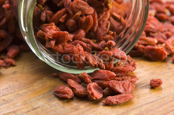Red dried goji berries Stock photo © joannawnuk