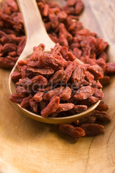 Stock photo: Red dried goji berries