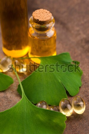 ginkgo with essential oil Stock photo © joannawnuk