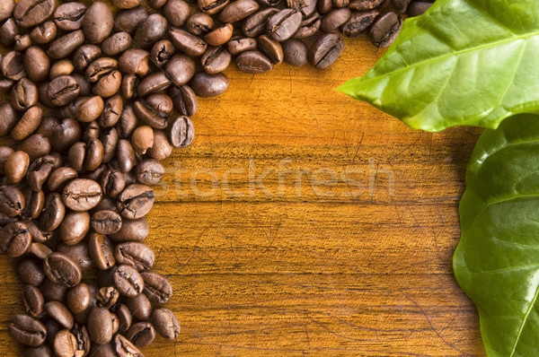 Coffee on wooden background  Stock photo © joannawnuk
