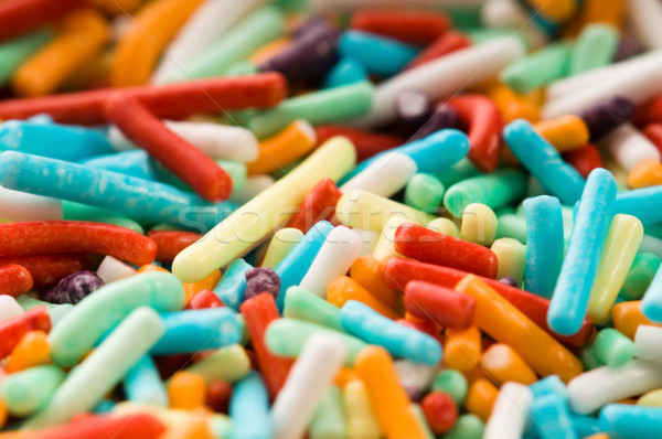 macro of rainbow sprinkles Stock photo © joannawnuk