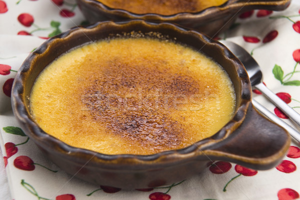 Foto stock: Francês · sobremesa · creme · ovo · restaurante · alimentação