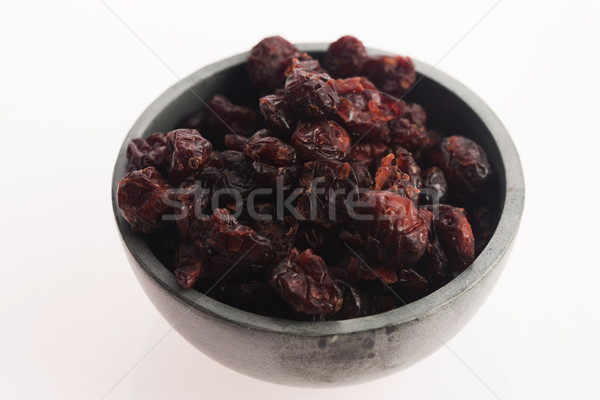 Foto stock: Secado · tazón · frutas · fondo · rojo