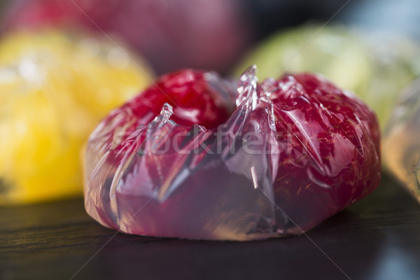 Jello dessert with fruits Stock photo © joannawnuk