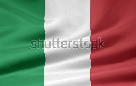 Flagge Italien Wind Tuch Banner Union Stock foto © joggi2002