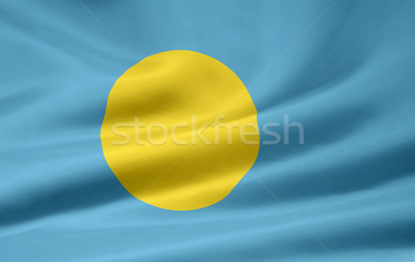 Flagge Palau Insel Tuch Banner Stock foto © joggi2002