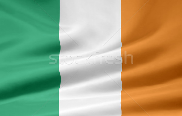 Bayrak İrlanda ülke bez tekstil afiş Stok fotoğraf © joggi2002
