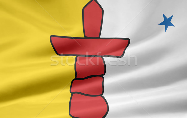 Flag of Nunavut - Canada Stock photo © joggi2002