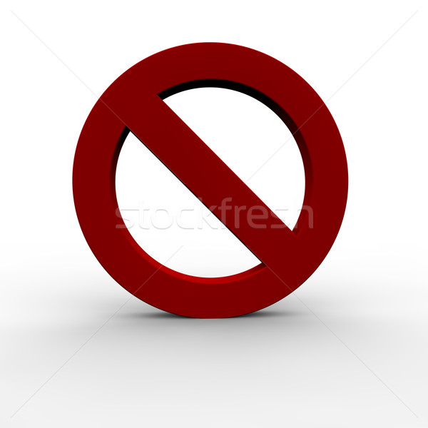 Proibido símbolo assinar internet compras inválido Foto stock © joggi2002
