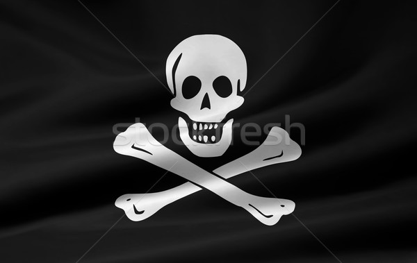 Foto stock: Pirata · bandeira · alegre · conselho · arquivo · legal