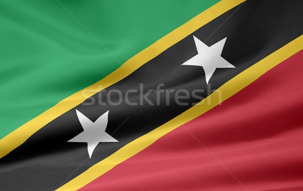 Flag of Saint Kitts and Nevis Stock photo © joggi2002