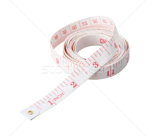 White waist measuring tape on white Stock photo © JohnKasawa