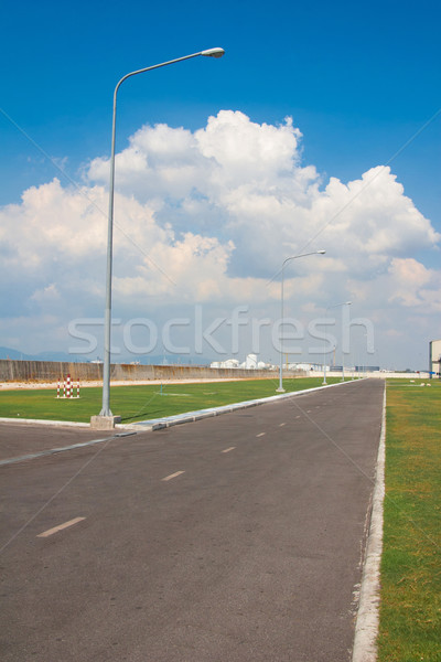 空っぽ 道路 周りに 工場 安全 保護 ストックフォト © JohnKasawa