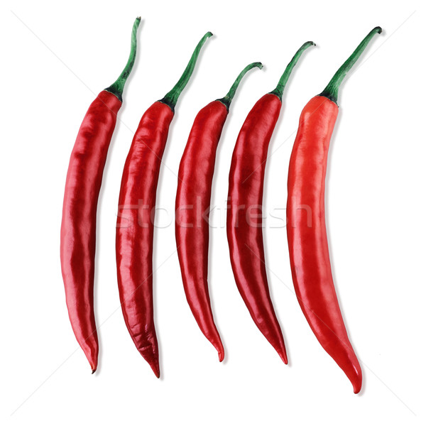 Red chili the salad or curry food seasoning Stock photo © JohnKasawa