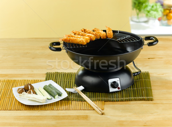 Electric  deep frying pan Stock photo © JohnKasawa