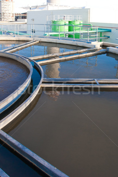 The water treatment tanks in wastewater processing systems to ma Stock photo © JohnKasawa