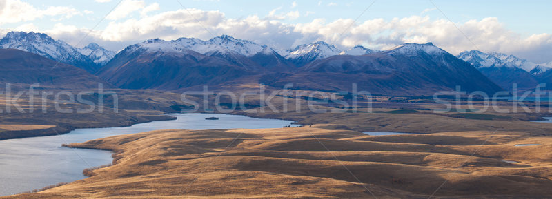Magic scenery of the Aoraki mount Cook Sefton Tasman mount Minar Stock photo © JohnKasawa