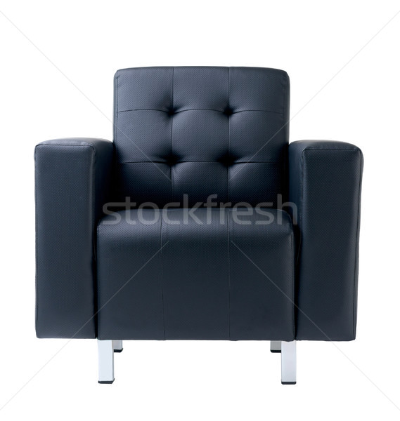 Nice and comforts dark blue armchair Stock photo © JohnKasawa