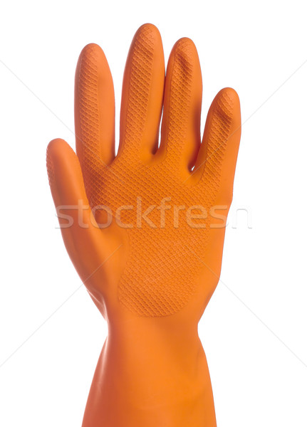 очистки перчатка гибкий эластичный рабочих белый Сток-фото © JohnKasawa