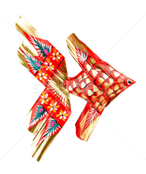 Handicraft painting fish toy for hanging the baby cot Stock photo © JohnKasawa