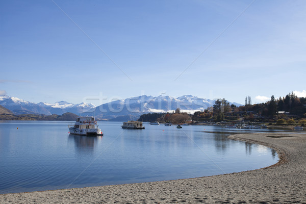 On a beautiful day at the lake Wanaka in New Zealand  Stock photo © JohnKasawa