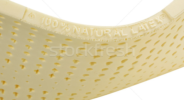 Lateks warstwa wewnątrz materac odizolowany biały Zdjęcia stock © JohnKasawa