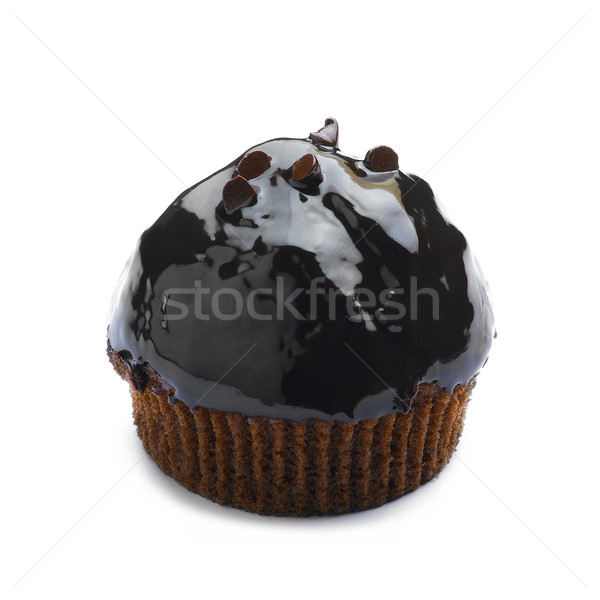 Mangeable brownie chocolat muffin gâteau isolé Photo stock © JohnKasawa