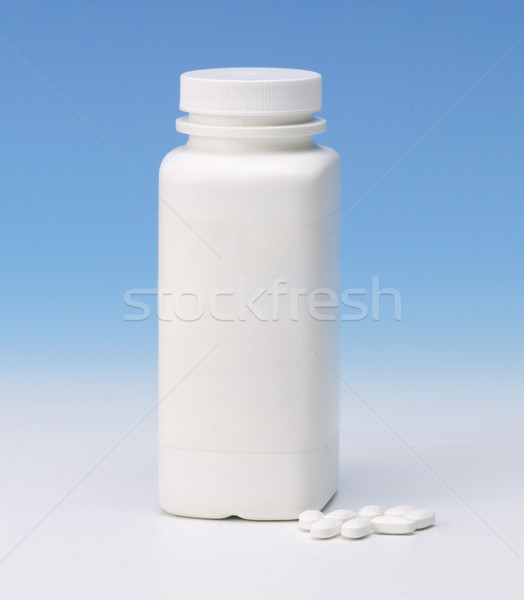 Empty label of the vitamins bottle, you could putting your own b Stock photo © JohnKasawa