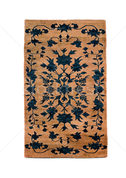 古 西藏 地毯 孤立 白 板 商業照片 © JohnKasawa