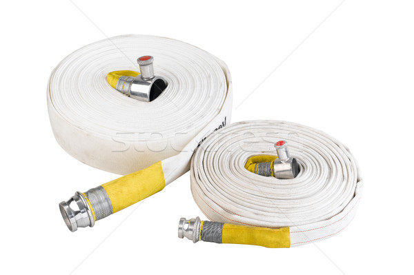 fire hoses water tube for connecting to hydrant in case of fire Stock photo © JohnKasawa