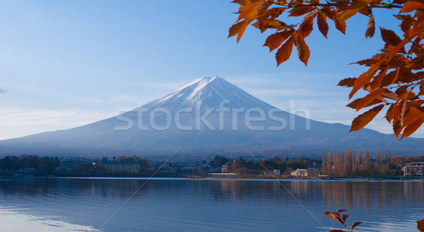 Beautiful landscape of Mountain Fuji in autumn Stock photo © JohnKasawa