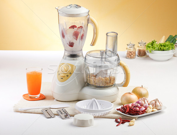 Vegetables blending machine on the kitchen  Stock photo © JohnKasawa
