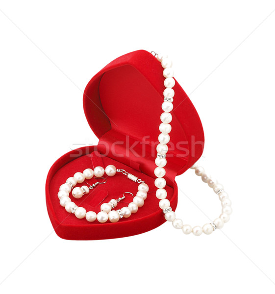 nice jewelry box with white pearl Stock photo © JohnKasawa