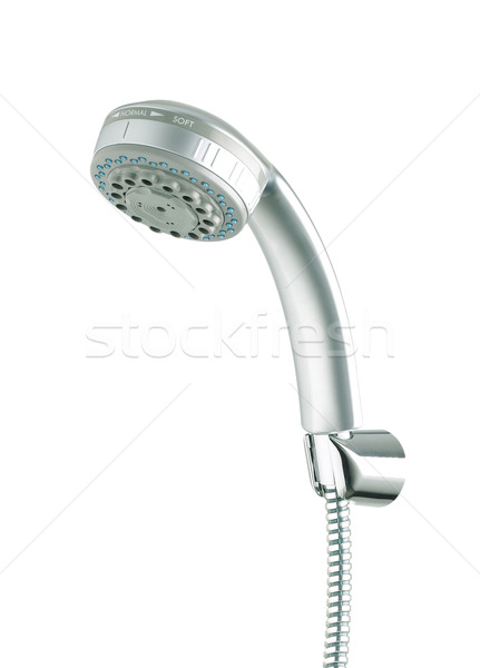 メタリック シャワーヘッド 孤立した 白 現代 ストックフォト © JohnKasawa